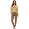 Pyrex Pigiama Donna Invernale in Cotone Caldo Interlock A Maniche Lunghe Pigiama Donna Caldo Cotone S-XL (IT, Testo, XL, Regular, Regular, Modello 10)