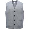 Allthemen Gilet a Maglia V-Neck Maglione Senza Maniche | Cardigan Bottoni,Canotte Trecce,Twill Tinta Unita Classica,Calda,Vestibilità Ampia,2 Tasche,Business/Matrimonio/Casual
