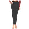 Prime fashions Maxi gonna lunga da donna elasticizzata a vita zingara elasticizzata aderente, Nero , 44-46