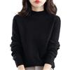 Generic Maglioni in cashmere da donna, 100% cashmere, a maniche lunghe, girocollo, morbido, caldo, maglioni, alla moda, taglie forti