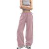 Xinor Y2K Baggy Pantaloni Cargo Parachute Donna Leggera Strisce Laterali | Pantaloni parachute donna gamba larga coulisse leggero fasce hip hop danza streetwear Americana nero blu scuro rosa grigio