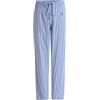 El Búho Nocturno Pantaloni Pigiama Uomo Lungo - 100% Cotone Flanella Invernale Caldo o Popeline Traspirante - Tasche Vita Elastica Coulisse Patta Bottoni - 100% Cotone, Blu 8943, XL