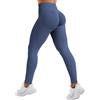 YEOREO SoftHue Invisible Scrunch Leggings Sport da Donna, Senza Cuciture, Push Up, Opache, per Palestra, Yoga, Sport, a Vita Alta, Sportleggins da Donna, Lunghe, blu/grigio, L