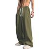 PADOLA Pantalone della Tuta Uomo Largo Y2K Streetwear Vita Elasticizzata con Cordino Tasche Laterali Pantalone Casual Baggy per Sport e Tempo Libero