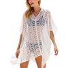 YOUKD Tunica da Donna Cava Top all'Uncinetto Trasparente Copricostume da Spiaggia Poncho Summer Copricostume da Spiaggia