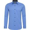 Rusty Neal Camicia da uomo Premium Slim Fit a maniche lunghe, elasticizzata, colore grigio, con collo a ventaglia, per il tempo libero, M