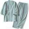 OWLONLINE Pigiama da Donna in Morbido Cotone Crepe Puro Pigiama Kimono Giapponese