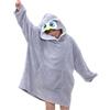 A2Z 4 Kids Ragazze Ragazzi Oversize Cappuccioc Animale - Snuggle 957 Owl Kids 7-13