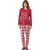 Noidinotte; more than pyjamas Noidinotte - Pigiama Caldo Cotone Articolo Winter. - XS Rosso