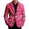 Generico Giacca Paillettes Uomo con Brillantini,Giacca da Carnevale in Velluto a Coste,Blazer Glitter Elegante Slim Fit,Da Uomo Sequin Jacket,Costume da Blazer,Steampunk Smoking,per Feste Il Tempo Libero