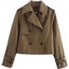 Generic Cappotti invernali da uomo, trench da donna, cappotto doppiopetto donna, giacche casual larghe con tasche