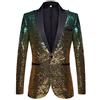 PYJTRL - Giacca da Uomo alla Moda con Paillettes Che cambiano Colore