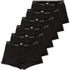Sloggi 3-6 Pezzi Boxer Uomo Cotone Elasticizzato - Boxer Uomo Aderenti Boxer Uomo Elastico Esterno Art Basic Short (L, 6 Pezzi-Nero)