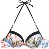 YAMAMAY - Bikini Parte Alta, Push-up con Ferretto, Donna, Tahiti, Multicolore, Stampa Floreale
