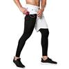DAIHAN Pantaloni Sportivi a Compressione Pantaloncino Uomo Fitness 2 in 1- Pantaloni Lunghi e Pantaloncini Palestra - Tight Sportivo Leggero per Corsa, Sport, Palestra e Basket