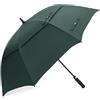 G4Free 62 Inch Ombrelli da Golf Aperti Automatici Ombrelli a Stelo Impermeabile Antivento con Doppio Baldacchino Oversize di Grandi Dimensioni