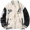 Generic Giacca del college varsity da uomo, giacca da bomber da baseball, fida