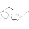 Italia Independent 5314 Occhiali, Silver And Pop Havana, 51 Unisex-Adulto