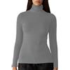 Intimitaly Liabel - Lupetto Donna Caldo Cotone Pacco da 2 | Dolcevita Invernale | Maglia Collo Alto Caldo Cotone Interlock (IT, Testo, M, Regular, Regular, Grigio Fumo)