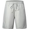 Idtswch Costume da bagno da uomo, taglie forti, da spiaggia, costume da bagno Menswear 2X-7X, grigio., 5XL