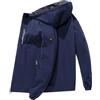Generico Giacca Invernale Uomo Leggero, Giubbino Antivento e Impermeabile con Cappuccio - Elegante Caldo Cappotto con Cerniera e Fodera per Outdoor