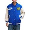 Eauptffy Giacca da baseball da uomo, Y2K, vintage, bomber revers Streetwear, per autunno e inverno, casual, da baseball, per adolescenti, per le mezze stagioni, O blu., 4XL