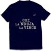 Lo Statale Jonico T-Shirt 'Chi la 'nduja la Vince' - Colore Blu Notte - Limited Edition (as6, Alpha, m, Regular, Regular, M)