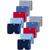LOREZA ® 10 Boxer Ragazzi Bambino Intimo Mutande Ragazzo in Cotone (140-146 (10-11 Anni), Set da 10) Modello 1