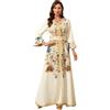 Aibaowedding Abiti musulmani Donne Abito da sera Dubai Stile Caftano Robe Full Lunghezza Ricamo Stampa Floreale Islamico Turco Marocchino Abiti Da Sera Di Nozze