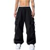 Getdoublerich Pantaloni della tuta da uomo vintage Y2k Hip Hop Pantaloni larghi a gamba larga con design cargo per abbigliamento casual streetwear e abbigliamento tecnico alla moda