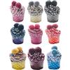 JAMILA Chupa Cupcake Set 9pz Calzini + 9 Lecca lecca Donna Regalo Inverno autuno Calze natale Ragazza Termici Chupa chups Divertenti Accessori natalizi Tg Unica EU 35-42 (9 Pack-Cupcake)