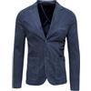 Evoga Giacca Blazer Uomo Sartoriale Blu Scuro Due Bottoni Elegante in Cotone 100% Made in Italy