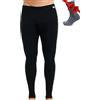 Merino.tech Pantaloni Termici Lana Merino Uomo Intimo + Calzini (Large, 165 Black)