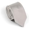 Remo Sartori - Cravatta Slim in Pura Seta Tinta Unita, Made in Italy, Uomo (Grigio)