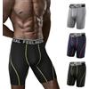 Natural Feelings Mens Underwear Performance Sports Dry Fit 22,9 cm Boxer da uomo, C: blu, verde, arancione, confezione da 3, L