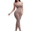 SHAPERX Body Modellante Donna Intero Effetto Clessidra - Leggings Contenitivi 360° Controllo Addome, Tuta Shapewear Senza Cuciture con Spalline Regolabili, Body Snellente, UK-SZ5809-Sienna-L/XL