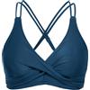 Rayson Bikini Top Push up Classico Imbottito Reggiseni a Triangolo a Fascia Colore Solido Parte Alta del Bikini Donna(Blu Navy,M)