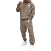 HEONSATI Uomo Completo Elegante Completi Casual Sportiva Felpa Maniche Lunghe e Pantaloni Tuta Due Pezzi Cotone Comodo Leggera Tute da Ginnastica Invernale Set Palestra Larghi Elastico Curvy