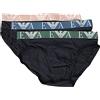 Emporio Armani 3-Pack Brief Mutande da Uomo Uomo (Pacco da 3)