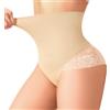 Kitfore Mutandine modellanti da donna, a vita alta, senza cuciture, beige, M