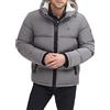 Tommy Hilfiger Piumino da uomo con cappuccio, Giacca Giubbotto, Fumo Poly Tech, XX-Large