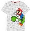 Super Mario Maglietta Grigia per Bambini di Nintendo Yoshi Boy 13-14 Anni