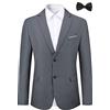 Allthemen Abito da Uomo in 2 Pezzi in Tinta Unita con Due Bottoni Giacca Formale da Lavoro per Matrimonio Blazer + Cravatta
