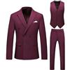 Generic di Marca Cerimonia Nuziale da Uomo Slim Fit da Uomo, Abito Doppiopetto in Due Pezzi Superiore e Inferiore Passeggio