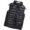 HONGBI Gilet Piumino Panciotto Smanicato da Donna Ultraleggeri Piumino senza Maniche Leggero Casual Giacche Inverno Caldo Gilet Cappotto Giubbotto Trapuntato Giù Down Vest Giacca Impermeabile Nero M