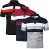 HOTIAN Polo da uomo a maniche corte, oversize, t-shirt, leggero, polo estivo, traspirante, polo basic, polo da business, polo per il tempo libero, a maniche corte, M