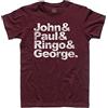3stylershop T-Shirt Uomo John, Paul, Ringo & George - Liverpool Rock