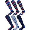 CRV PAJAMAS AND SOCKS CRAVANA Calze Uomo Corte e Lunghe in Cotone Caldo a fantasia Righe Disegni Perfette per la stagione fredda, Alta Moda Italiana Prodotti made in Italy (8110 LUNGO, T1)