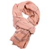 Kangqifen Sciarpa unisex a righe morbida calda grande viscosa cotone 190 x 90 cm