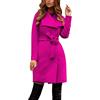 Cocila Sci Giacca Cappotto avvolgente in lana tinta unita con collo a bavero elegante da donna con cintura Piumini Lunghi Saldi Piumino Leggero Lungo Donna Primaverile